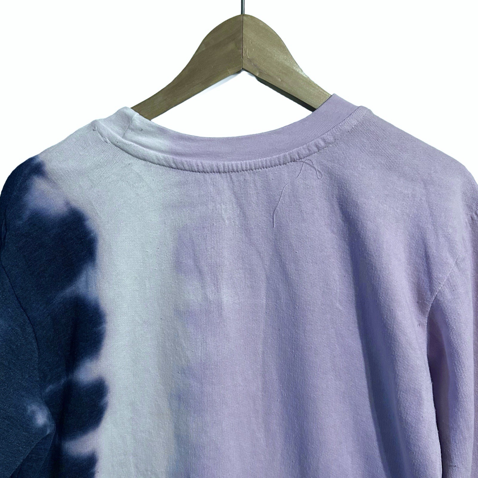 Nirvana Tie Dye Sweatshirt XS Extra Small Band Pastel Purple White Navy Blue NWT