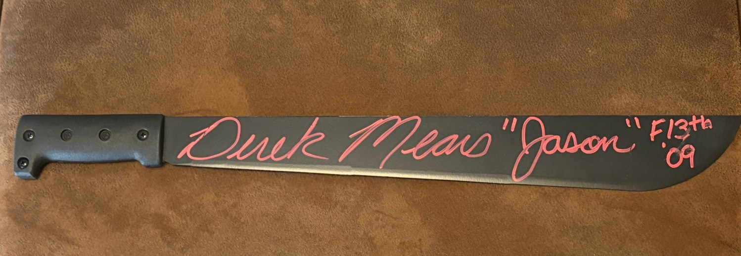 Derek Mears Signed Real MACHETE Friday The 13th 23 Inches!