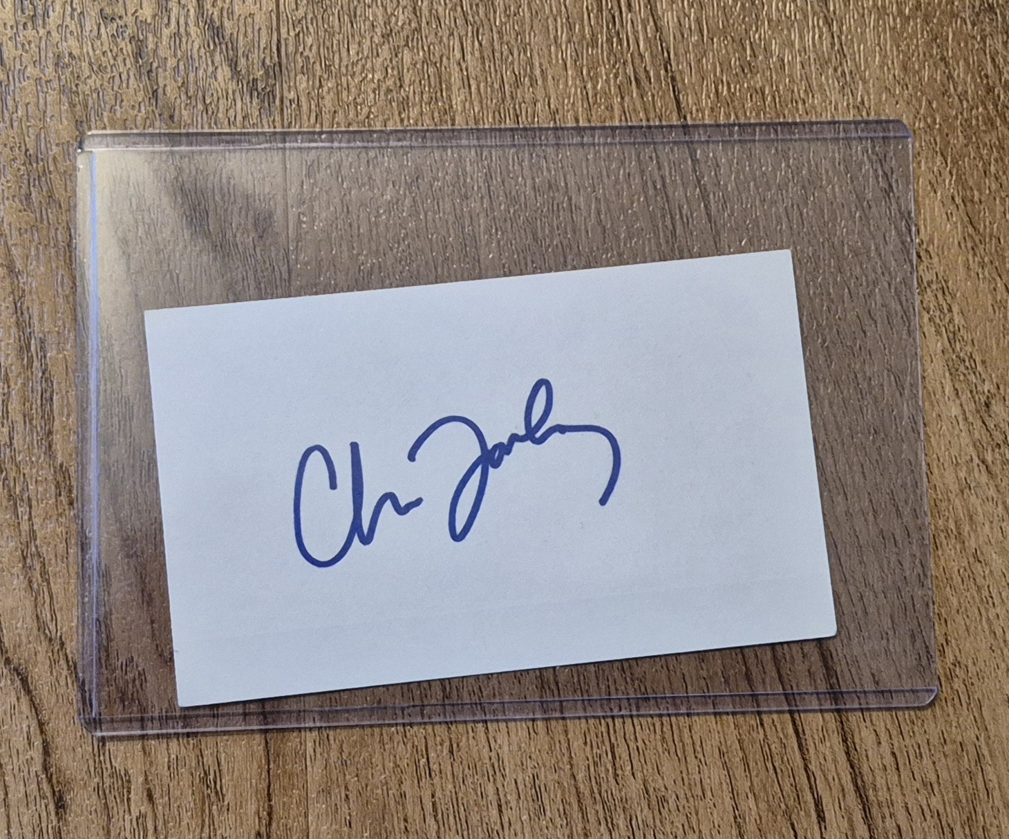 RARE CHRIS FARLEY Signed Autograph Index Card