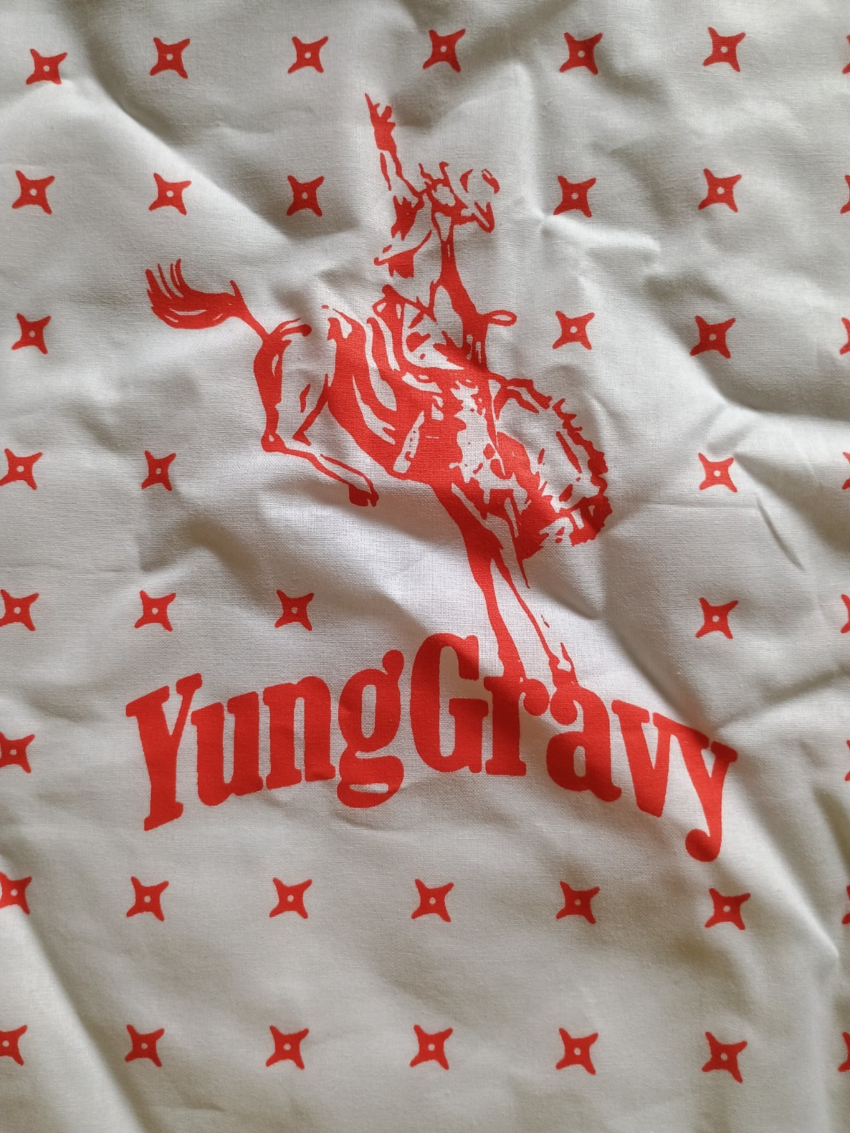 Yung Gravy graphic promotional bandana