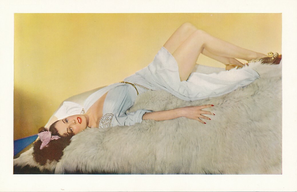 REBEL RANDALL Hurrell Girl Original Vintage ESKY Cheesecake Color Postcard Photo
