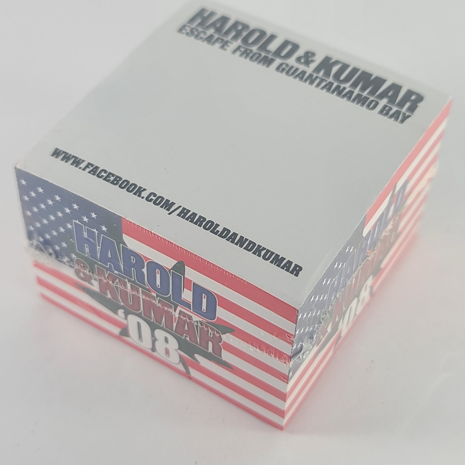 HAROLD & KUMAR ’08 ESCAPE PROMO 3″ Cube Paper Note Pad Tear Off Block WEED POT