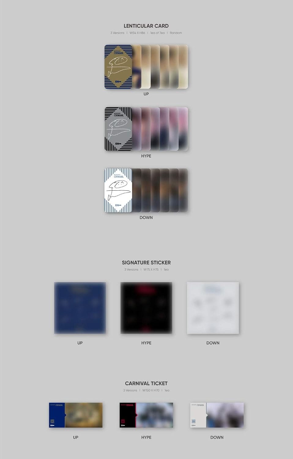 ENHYPEN Border Carnival 2nd Mini Album Down ver. w/Photocards L200002158