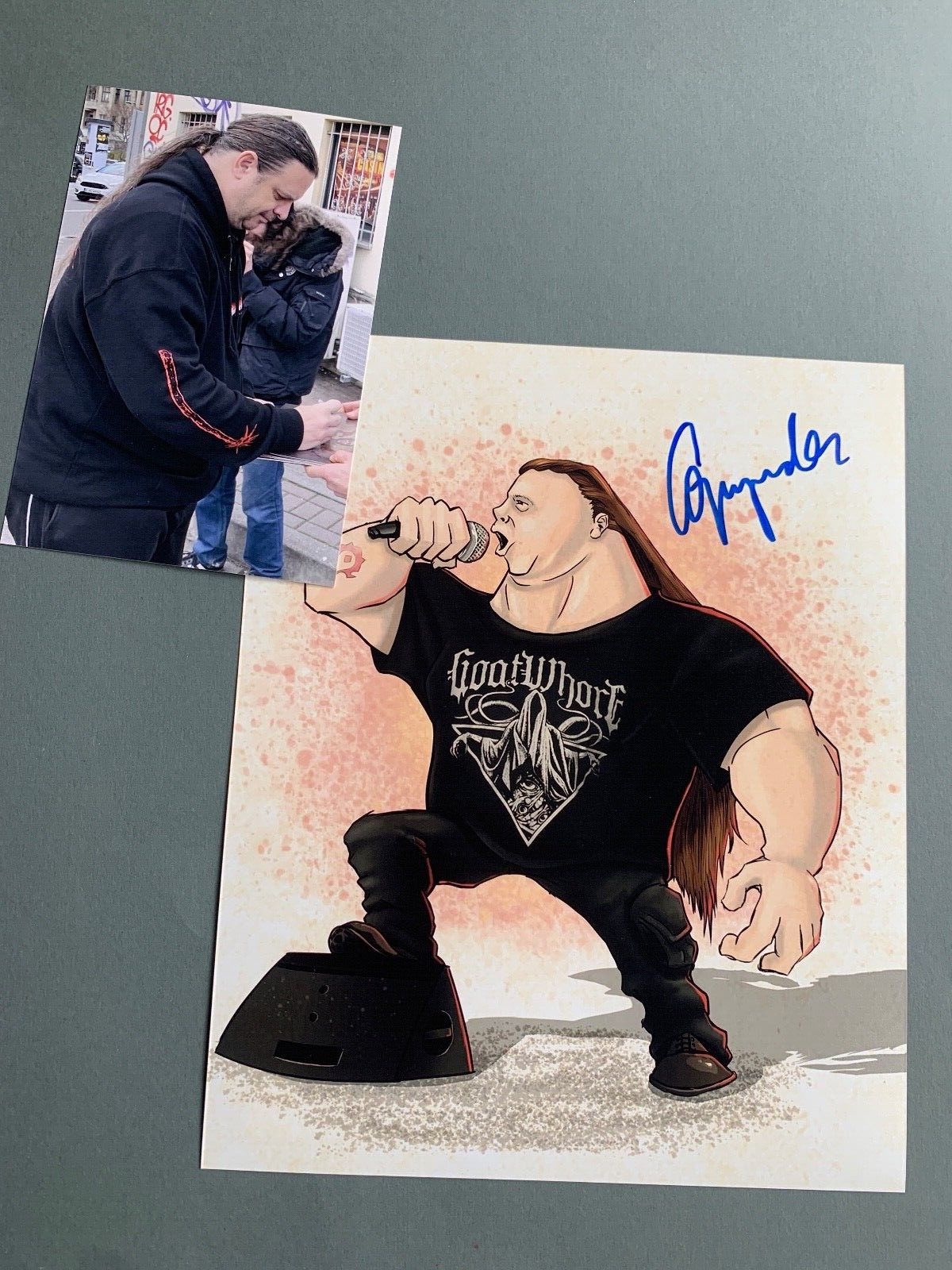 GEORGE FISHER ‘CANNIBAL CORPSE’ signed in-person signed autograph 8×10 photo