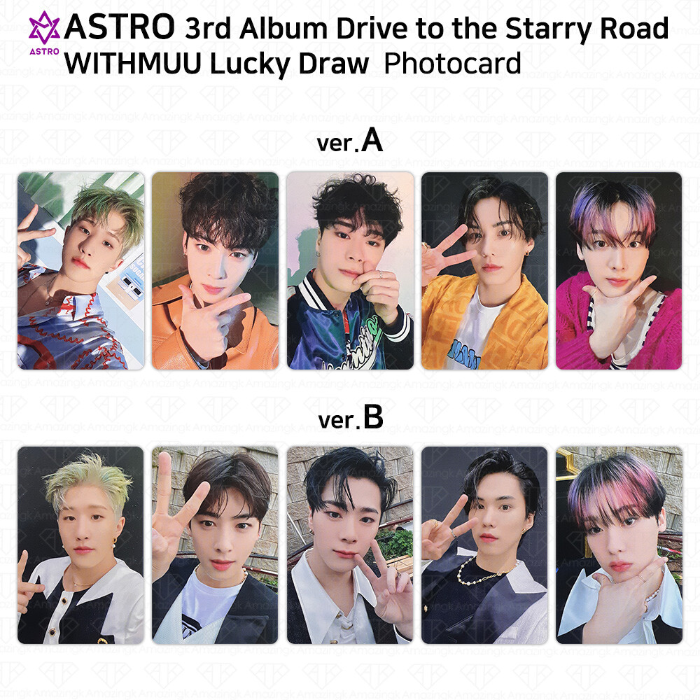 ASTRO 3rd Album Drive to the Starry Road WITHMUU Lucky Draw Photocard KPOP K-POP