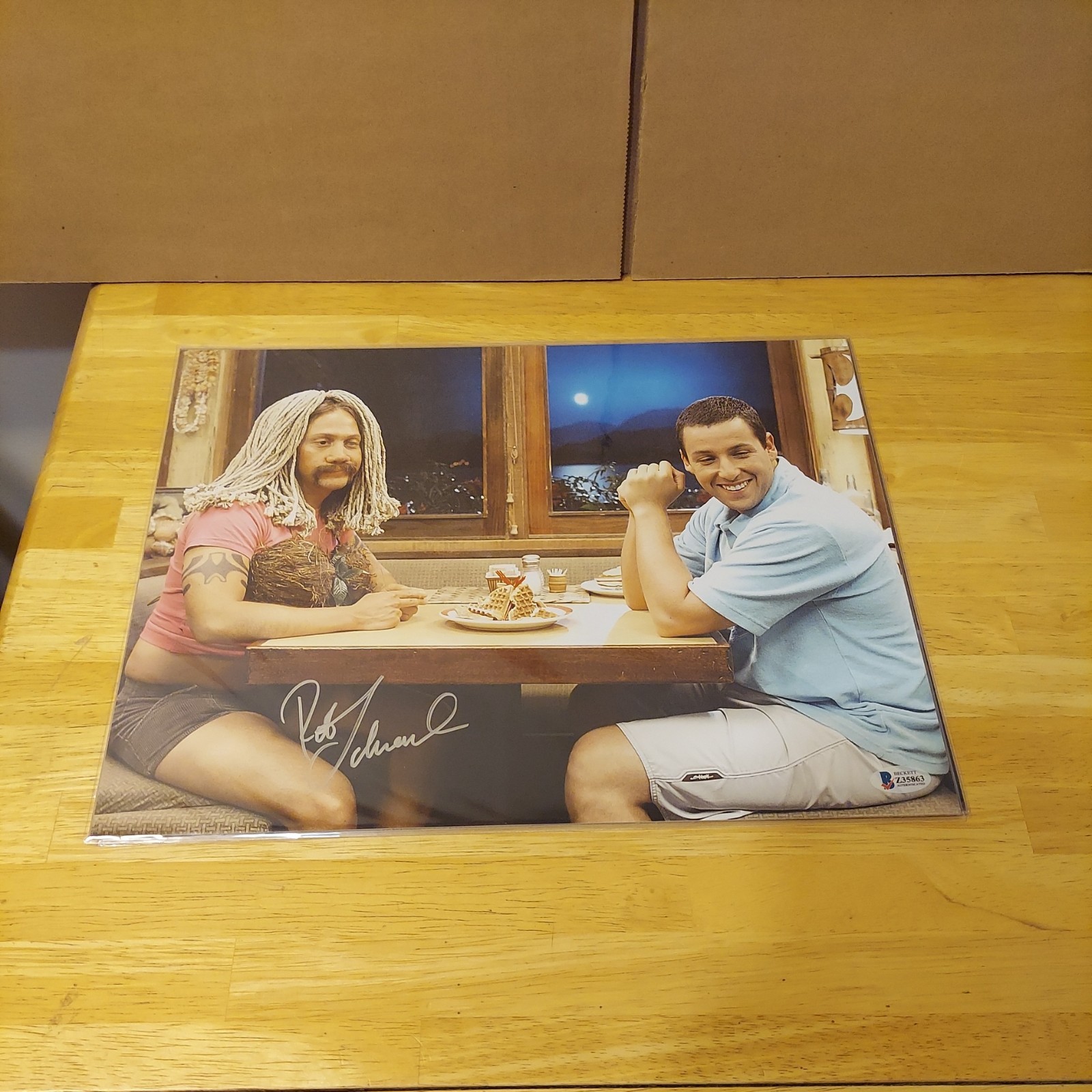 50 FIRST DATES Signed Autograph ROB SCHNEIDER as Ula BAM Beckett BAS