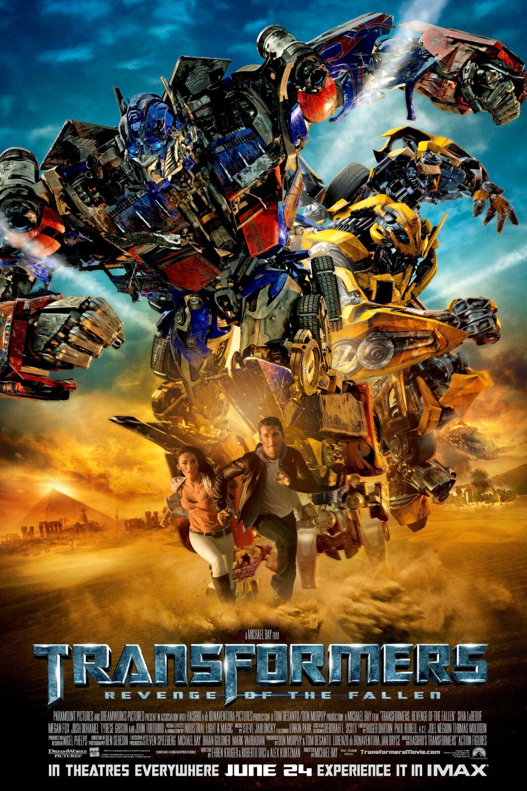 2009 Transformers Revenge Of The Fallen Movie Poster 11X17 Megan Fox Optimus 🍿