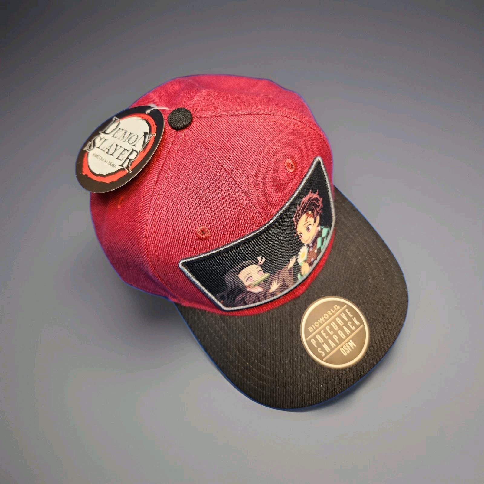 Demon Slayer Tanjiro & Nezuko Snap-back Baseball Style Hat Cap Bioworld New Tag