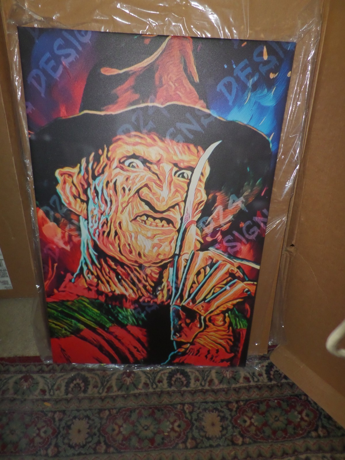 Robret Englund Freddy K 24×36 Stretch Canvas