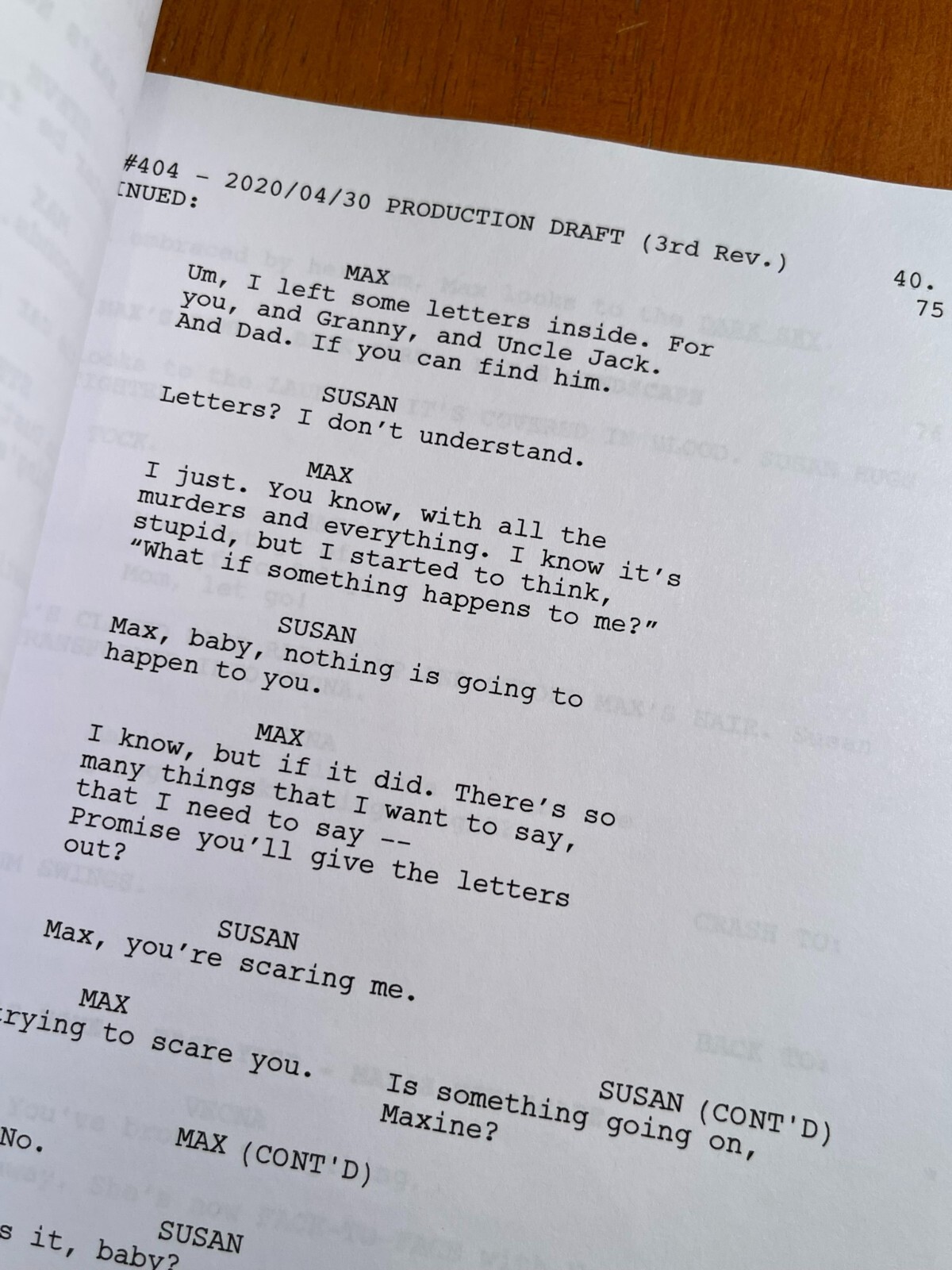 Stranger Things 4 Script Cast-Signed- Dear Billy- Autograph Reprints