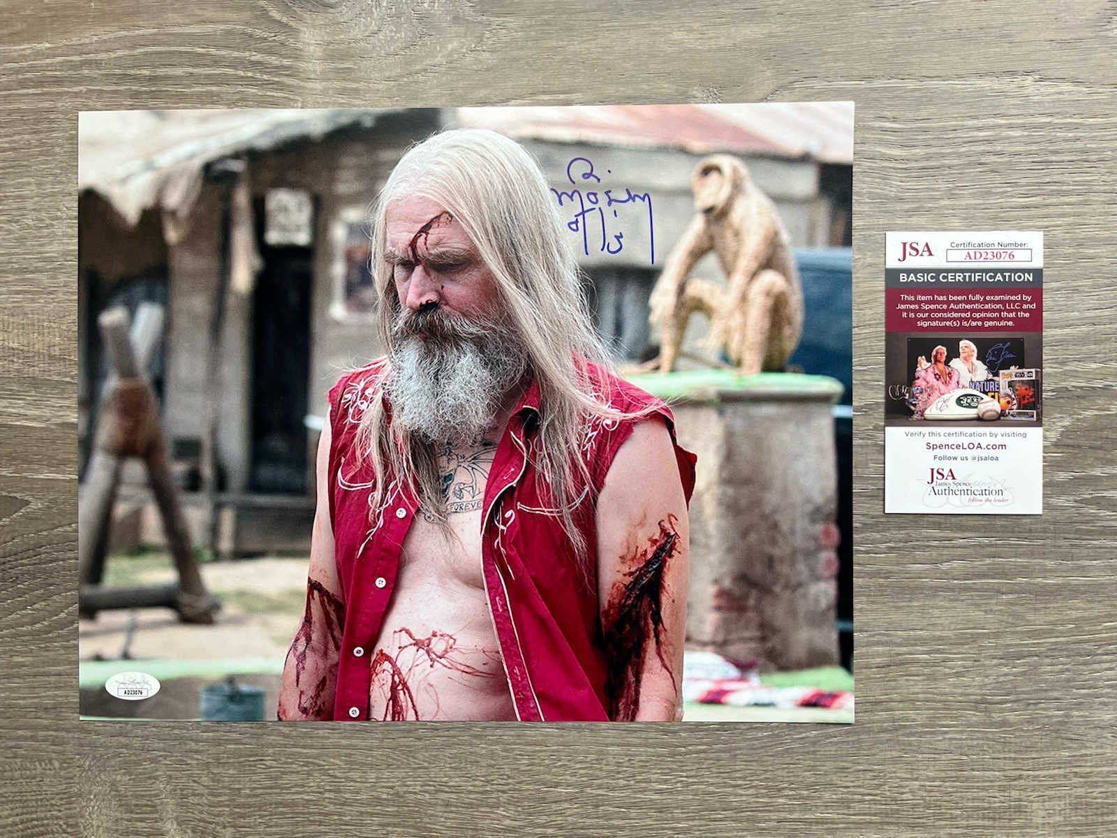 Bill Moseley Signed 3 From Hell 11×14 Photo JSA COA Otis Driftwood Horror Auto