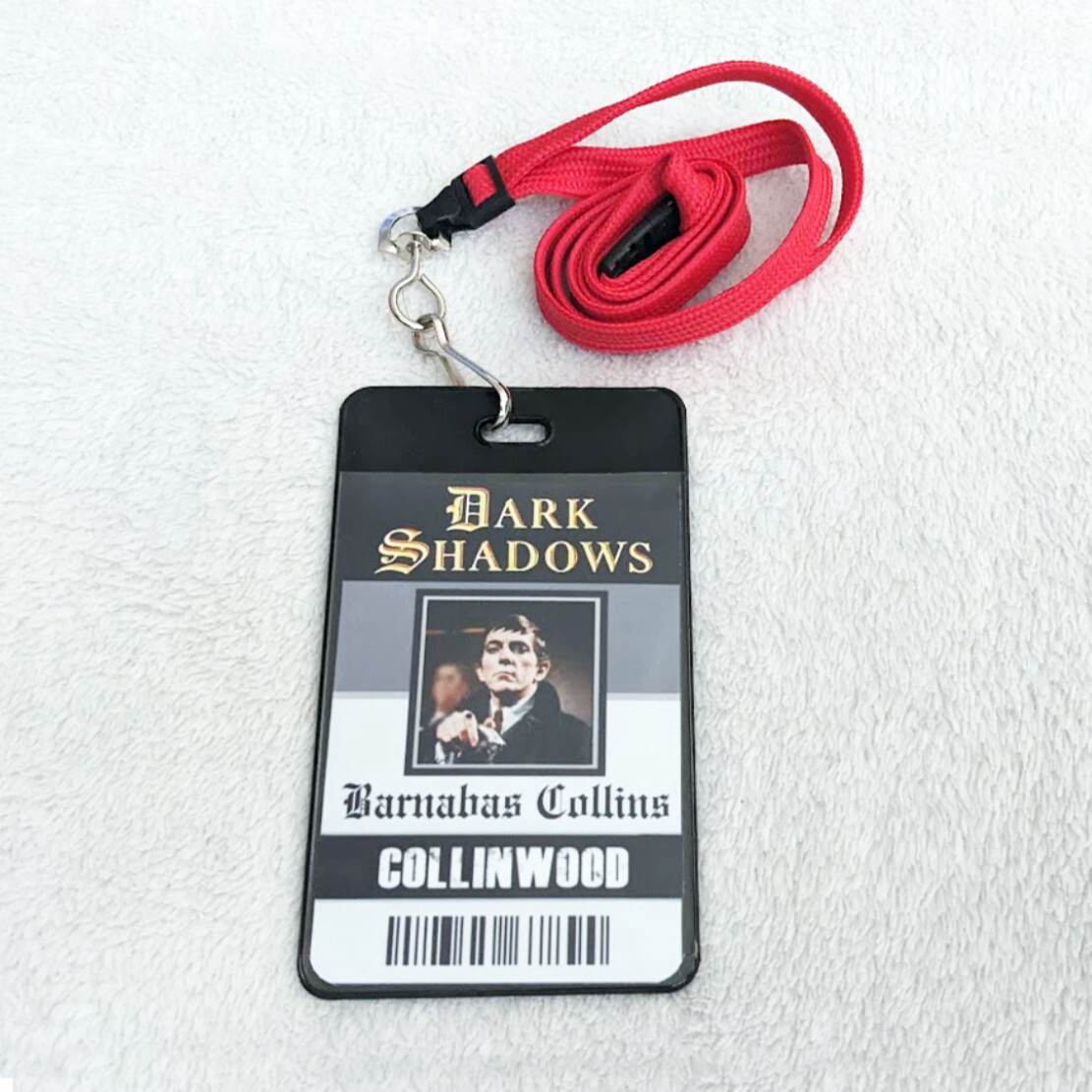 Two Sided Dark Shadows Barnabas Collins ID Badge Costume prop