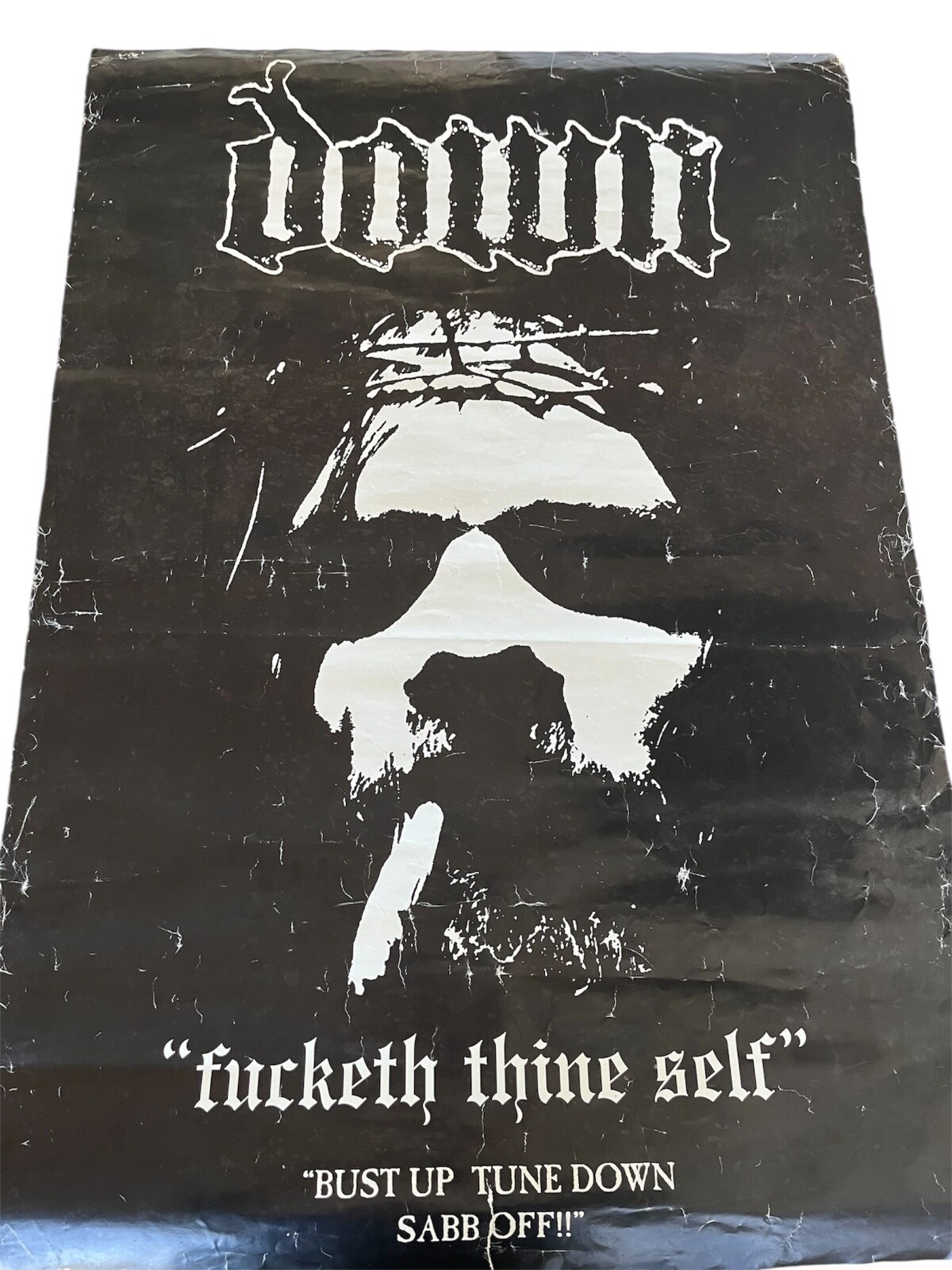 Rare Down Fucketh Thine Self poster – Bust Up Tune Down Sabb Off