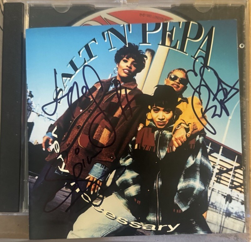 Salt N Pepa Signed Autographed Cd , Very Necessary , Rap & Hip Hop