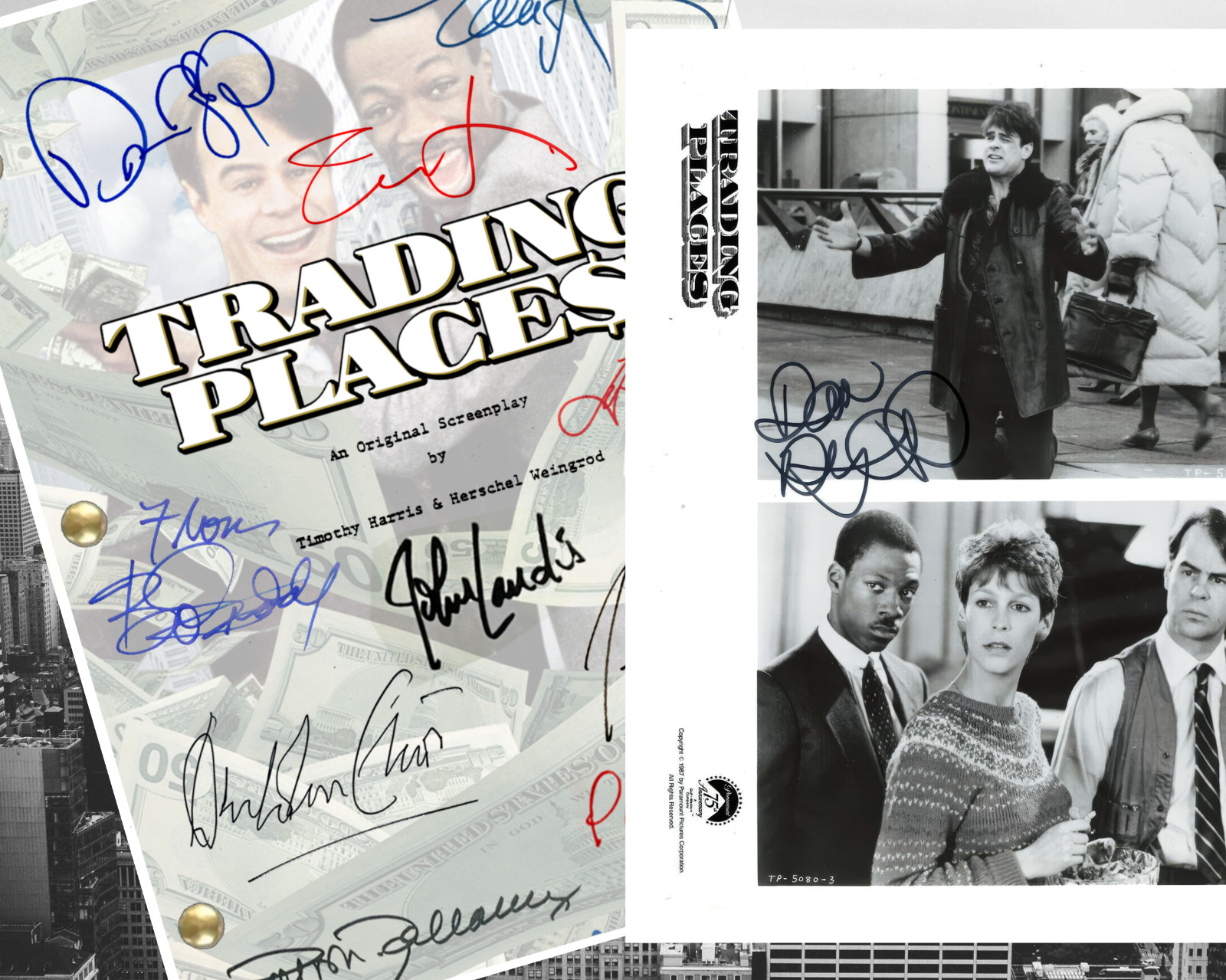 Trading Places Script Signed Autograph Reprints 157 Pages & 8×10 Glossy PromPic