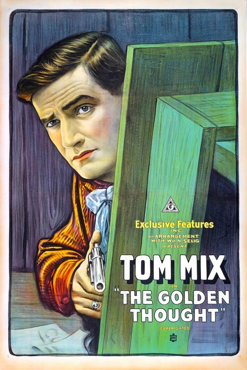 TOM MIX – Golden Thought – Movie Poster Image – 5 x 7 in Print