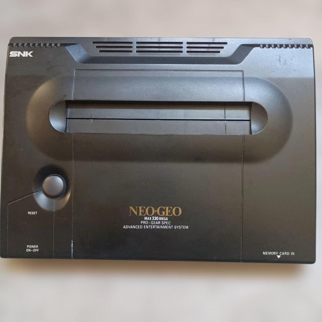 SNK NEOGEO AES Console Rare 4 Digit Serial Number 3 Controllers Memory Card JP