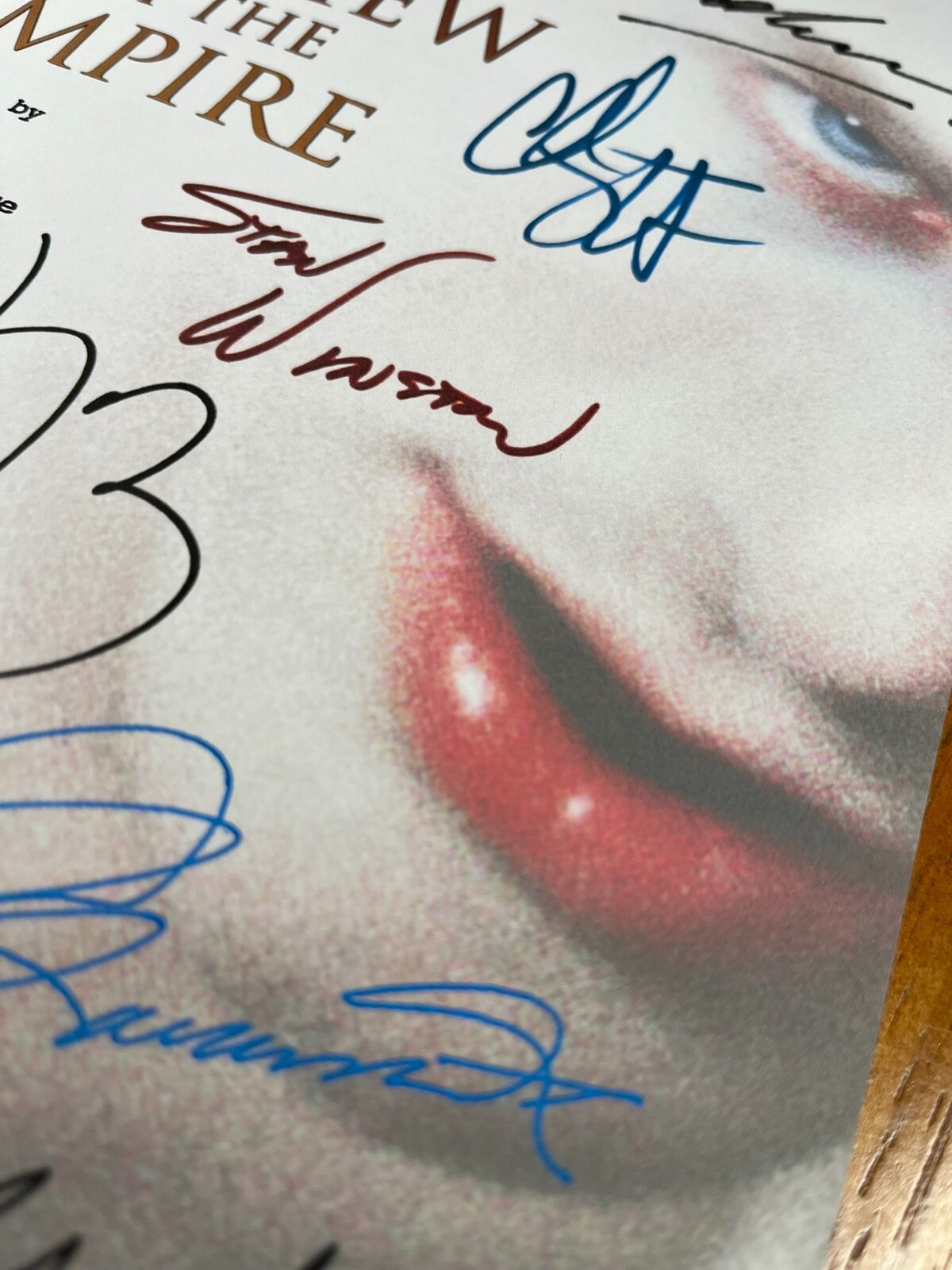 Interview With the Vampire Script Signed- Autograph Reprints- Tom Cruise