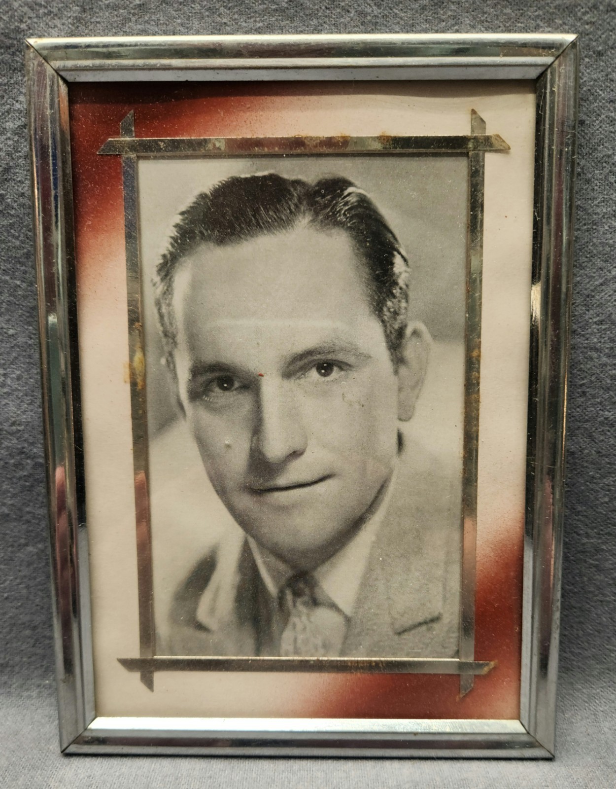 Vintage Fredric March MGM Studio Portrait Actor Photo Picture in Prulesco Frame