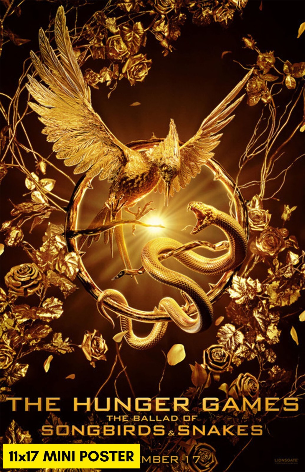 The Hunger Games: The Ballad of Songbirds & Snakes (2023) Movie Poster 11×17