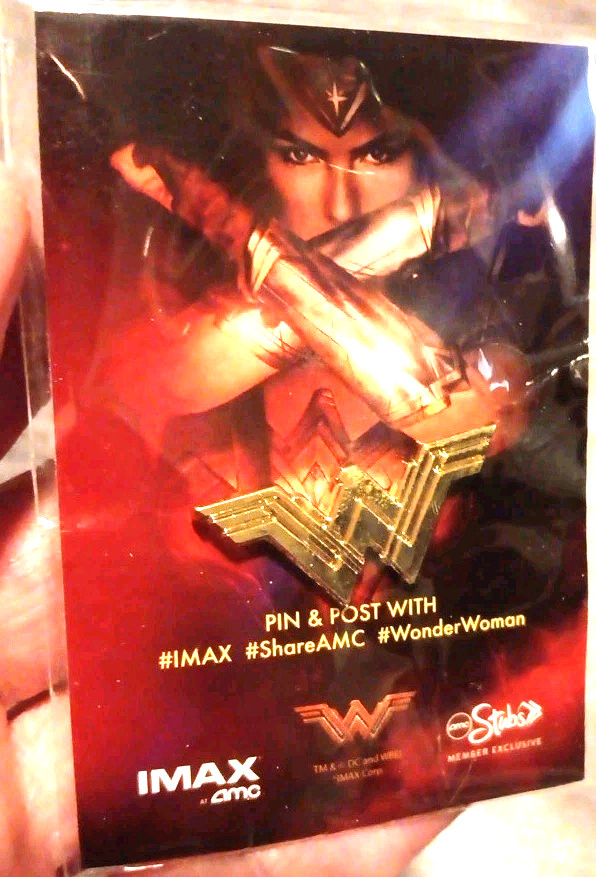 DC Movie Wonder Woman Tac Pin IMAX AMC Fan Collectible Fashion Pin Tie Hat Pin