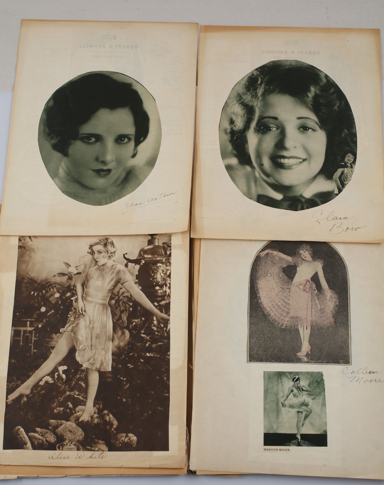 Vintage Silent Movie Scrapbook Mary Astor Clara Bow Charlie Chaplin Bebe Daniels