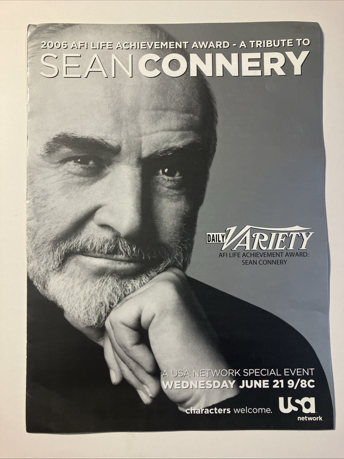 2006 Tribute To Sean Connery AFI Life Achievement Award Daily Variety Promo