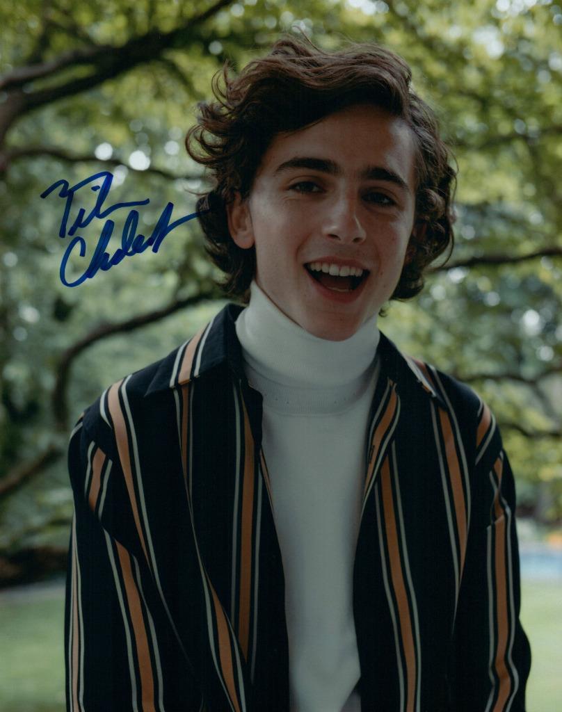 Timothee Chalamet autographed 8×10 Photo signed Picture and COA
