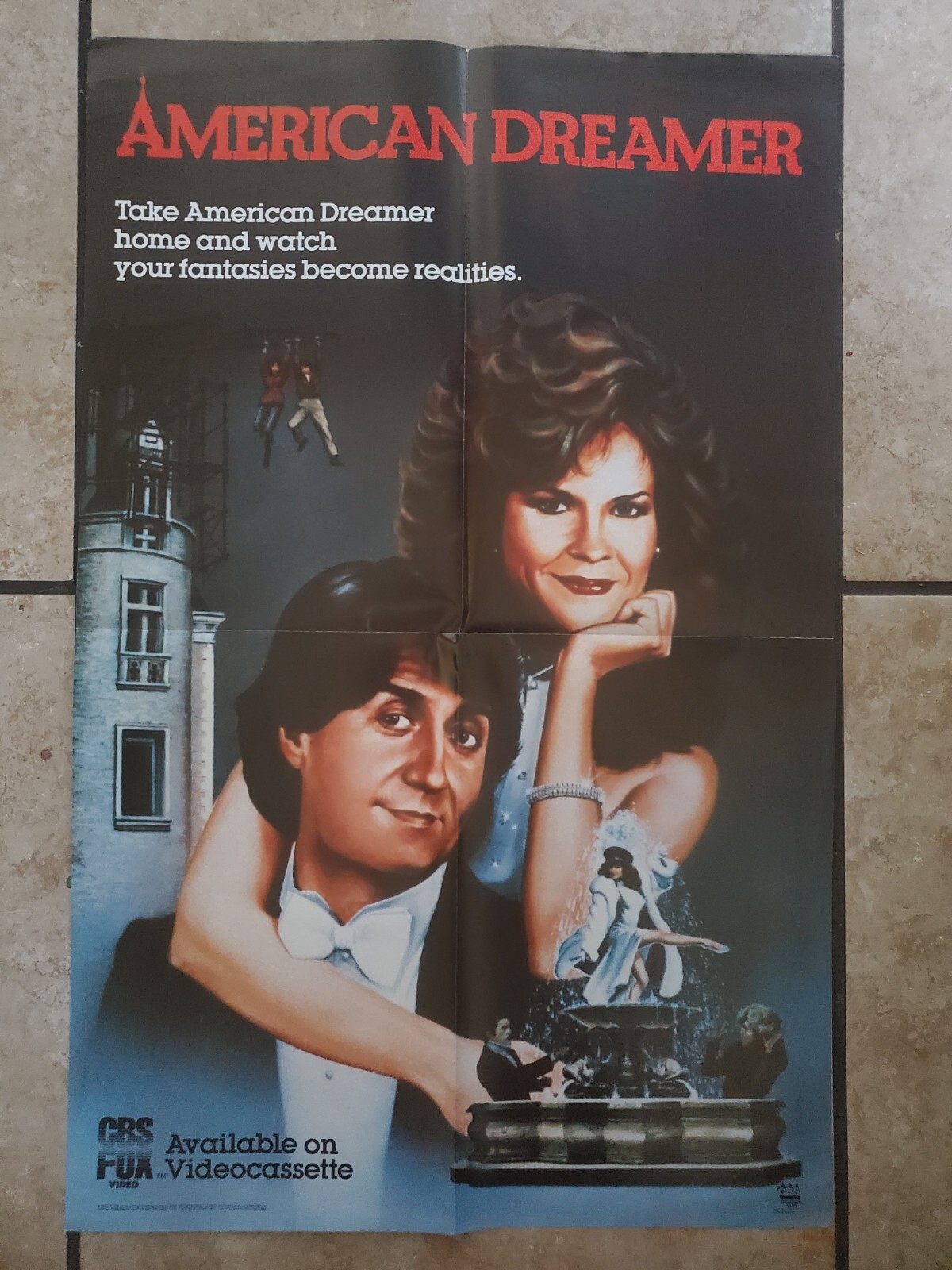 American Dreamer Poster 18×28 Folded JoBeth Williams Tom Coti
