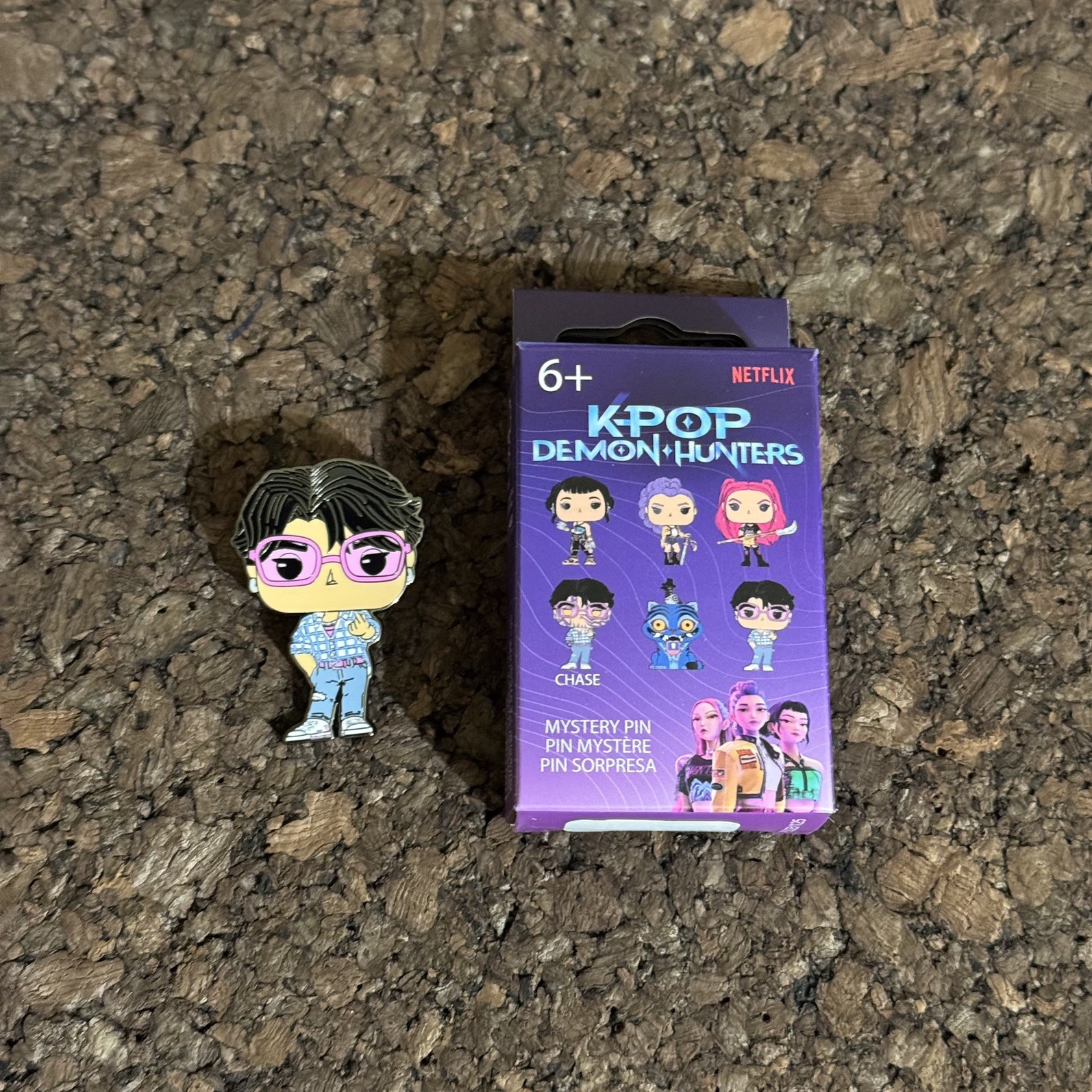 Funko Pop! KPop Demon Hunters Blind Box Enamel Pin JINU SAJA BOYS