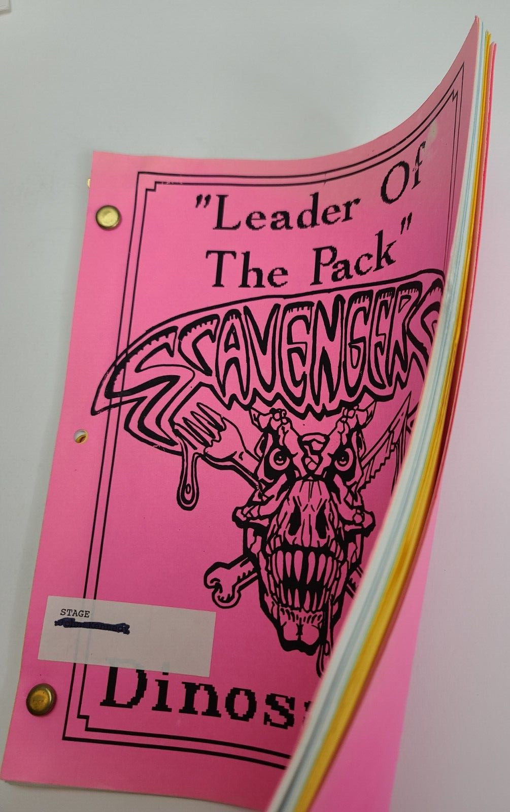 DINOSAURS / Kirk Thatcher 1992 TV Script Brian & Jim Henson “Leader of the Pack”