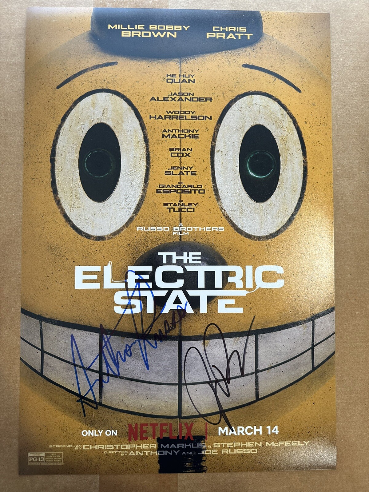 Anthony Russo Joe Signed Electric State Avengers Endgame Autograph Exact Proof