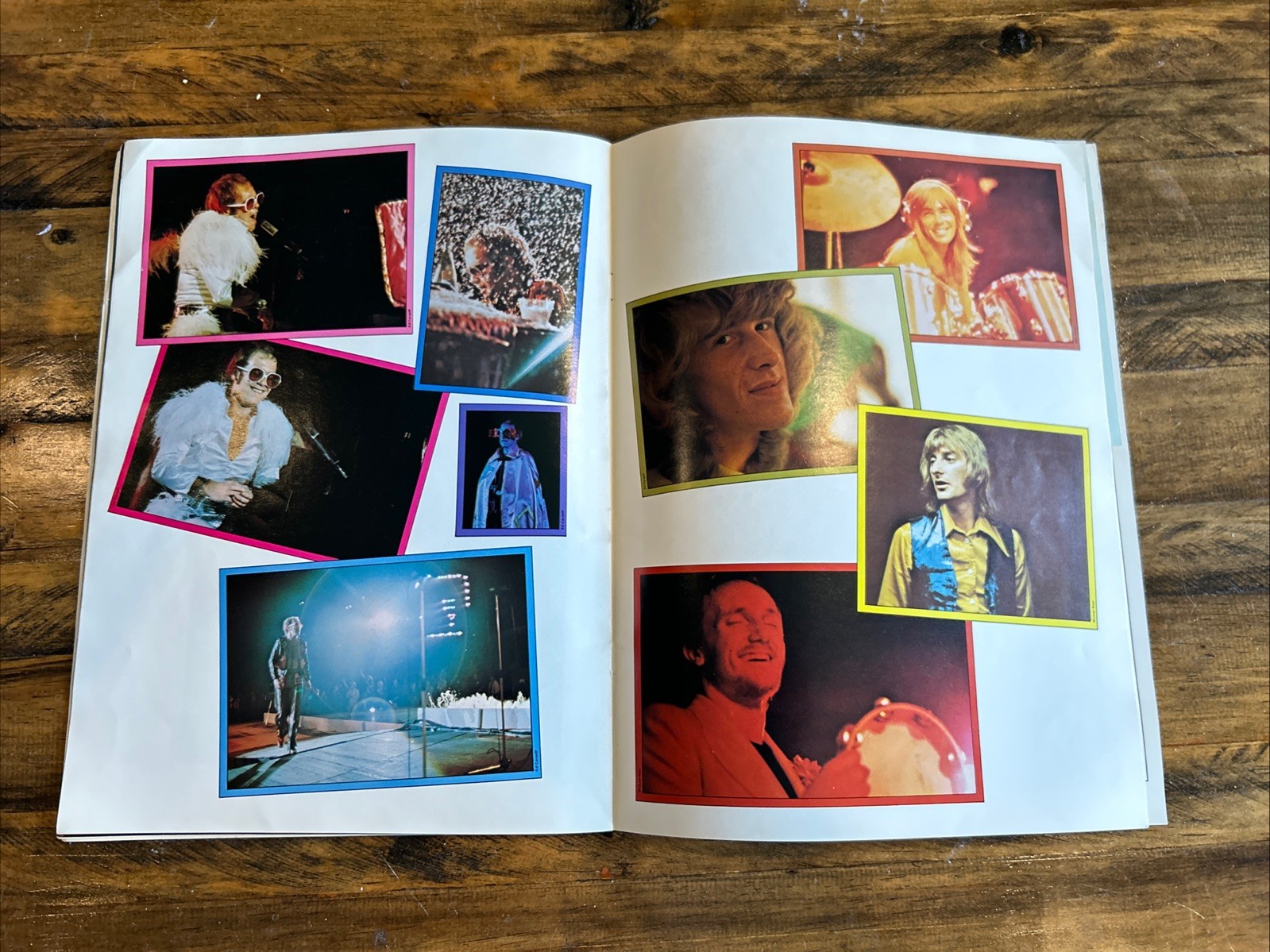 ELTON JOHN 1974 Concert Tour Program Book w/Fan Club Flyer & Newspaper Review,VG