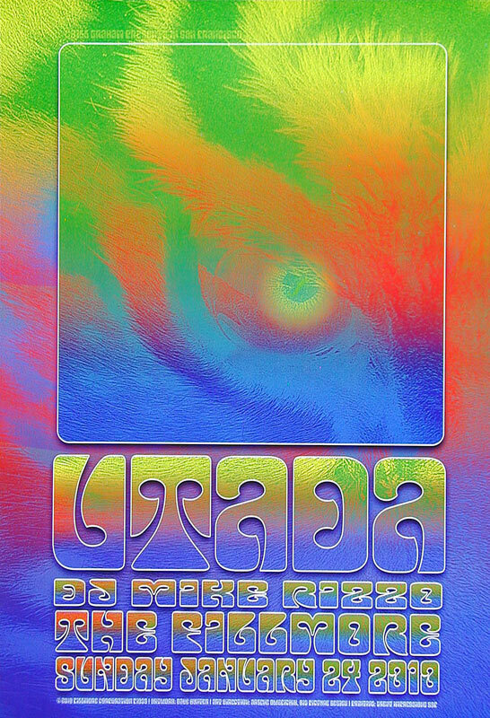 Utada Hikaru DJ Mike Rizzo 2010 Fillmore San Francisco F1039 Poster Dave Hunter