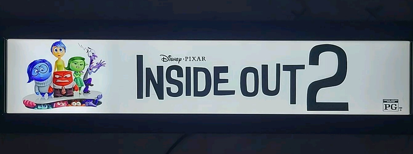 Inside Out 2 (2024) 5×25 Movie Theater Mylar Pixar Disney Amy Poehler Maya Hawke
