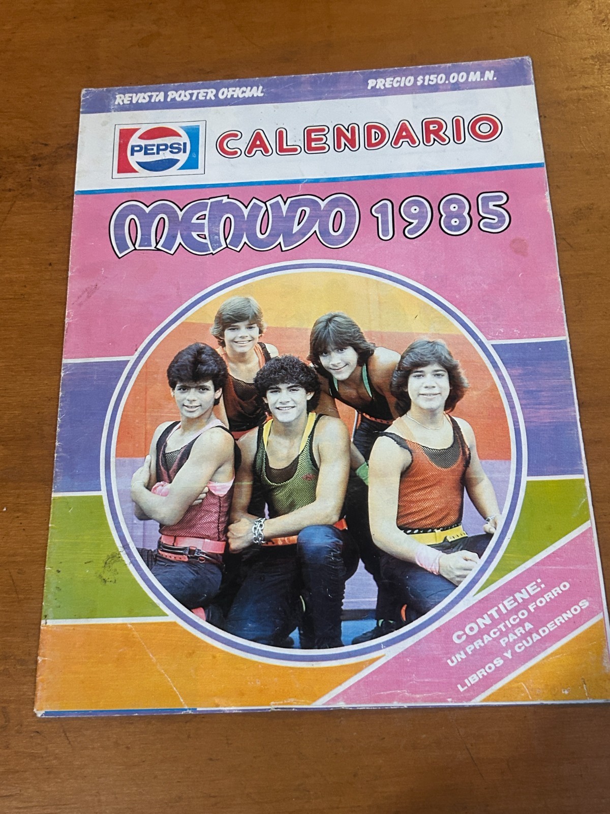 MENUDO PEPSI PROMO 1985 MEXICO MAGAZINE w/ CALENDAR/ POSTER Latin Pop