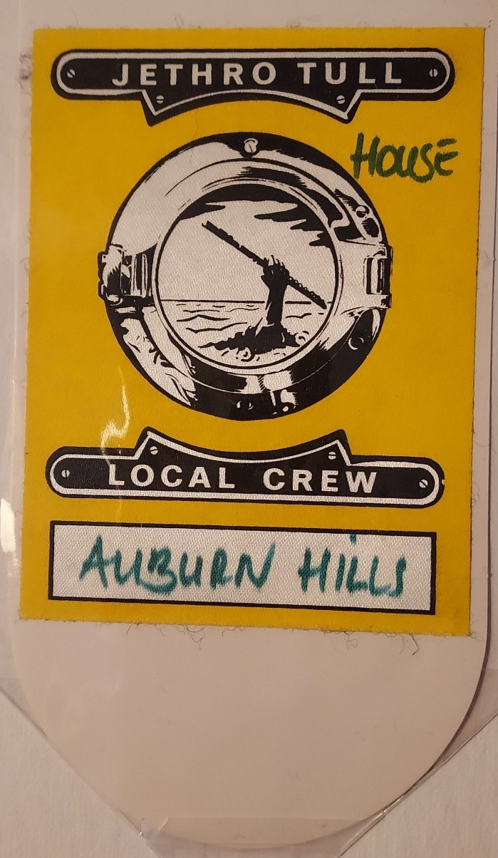 Jethro Tull Local Crew Sticker Auburn Hills MI 3 x 4 inches