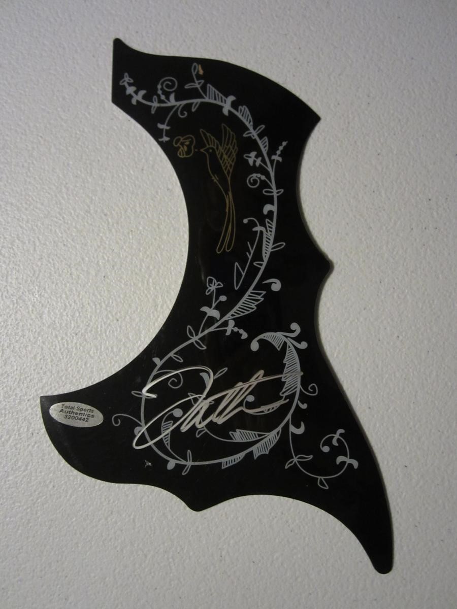 Faith Hill Signed Autographed Acoustic Pick Guard TSA Authenticated