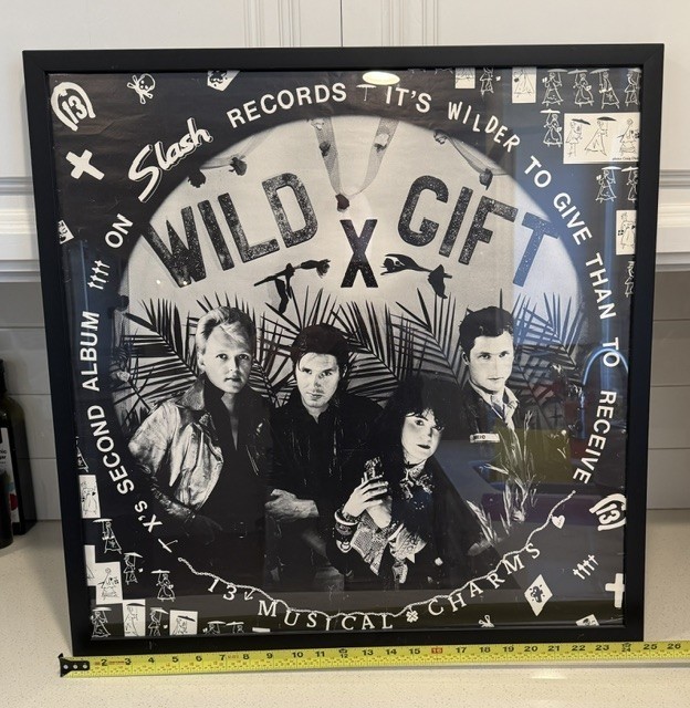 X Wild Gift Promotional Poster Slash Records Rare Punk Rock Promo from 1981