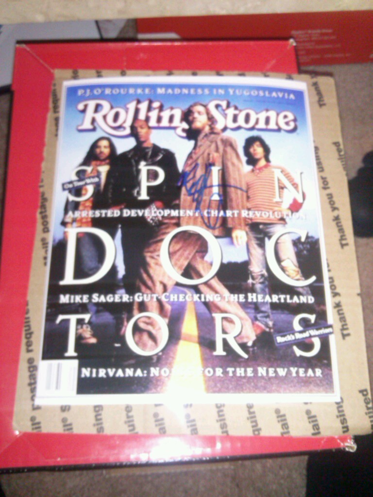 Chris Barron Spin Doctors Rock Musician Signed Rolling Stone 8×10 Photo
