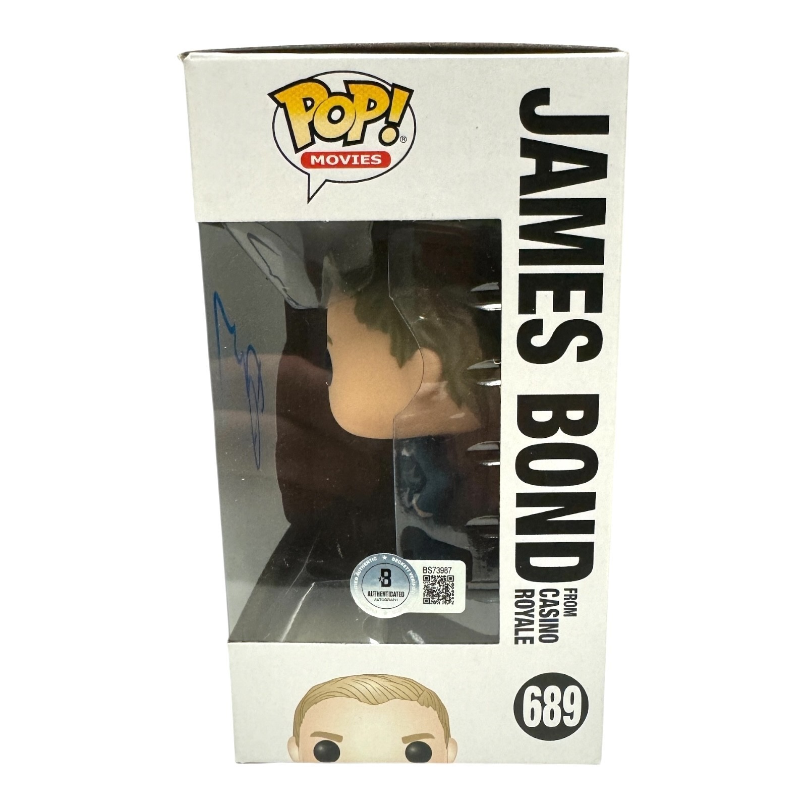 Daniel Craig Signed Autograph James Bond Funko Pop 689 Beckett BAS COA 007
