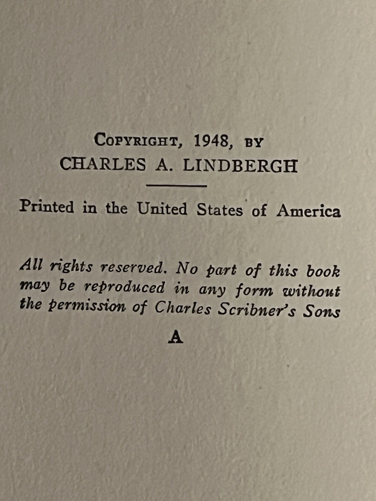 CHARLES LINDBERGH signed PSA FIRST EDITION Of Flight and Life Autographed book!