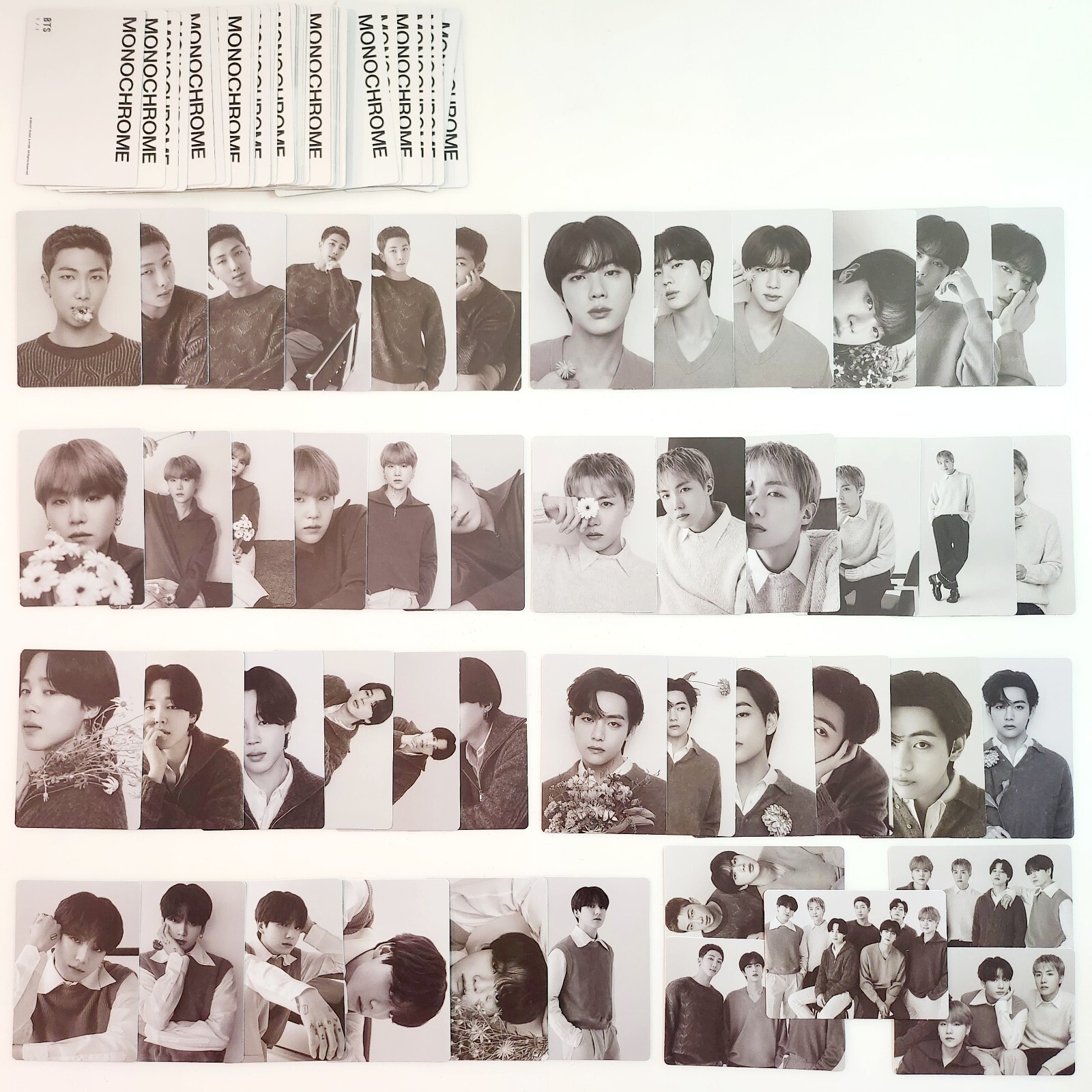 BTS 2024 POP-UP : MONOCHROME OFFICIAL MINI PHOTO CARD + Tracking/Free Gift