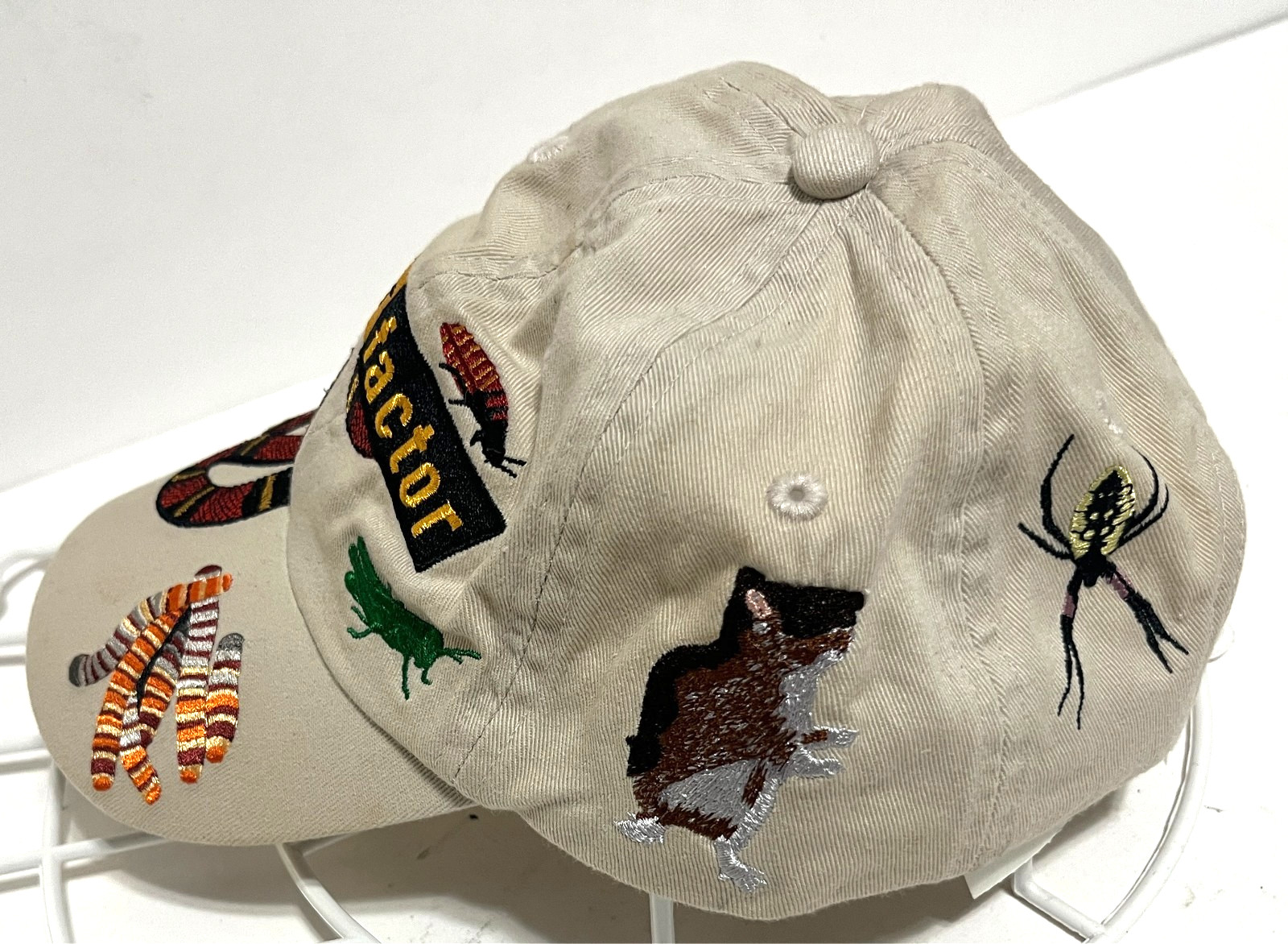 FEAR FACTOR NBC Rockefeller Neutral Stone Adjustable Rare Game Show Cap Hat NEW