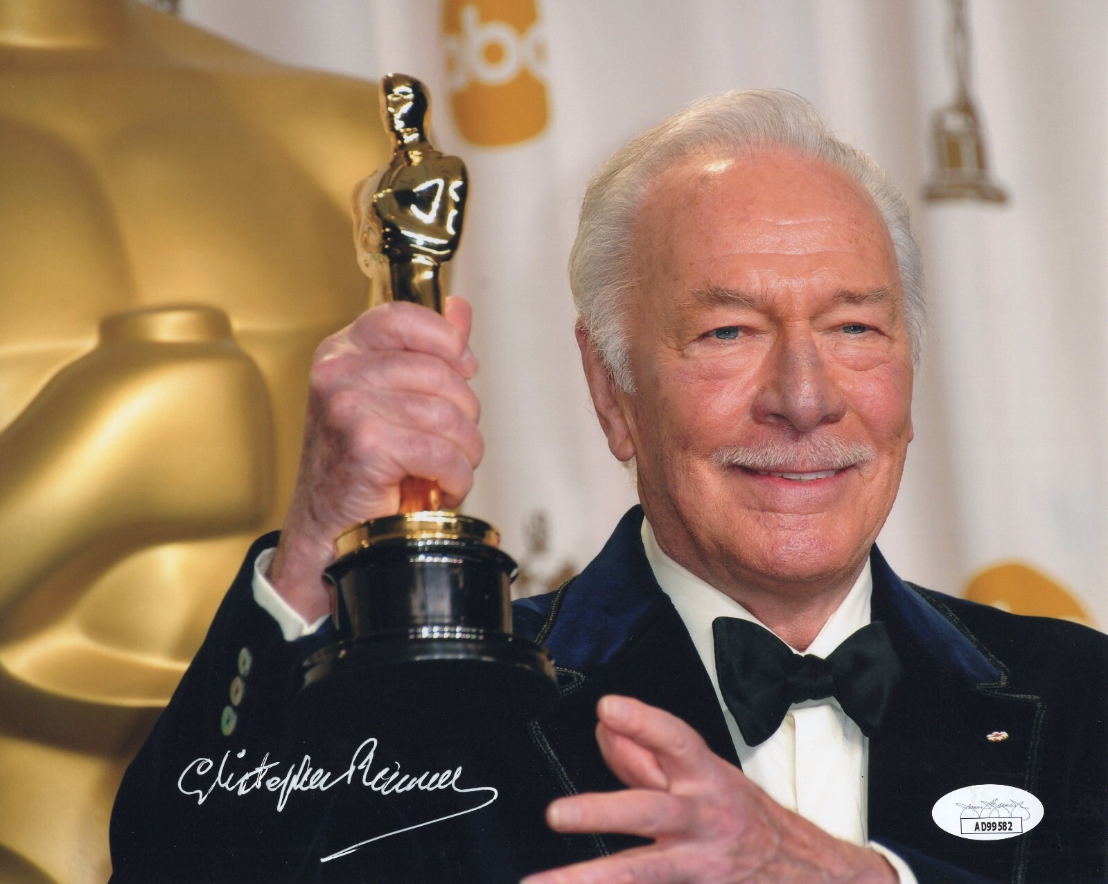 CHRISTOPHER PLUMMER SIGNED SOUND OF MUSIC OSCAR 8X10 PHOTO PROOF JSA COA