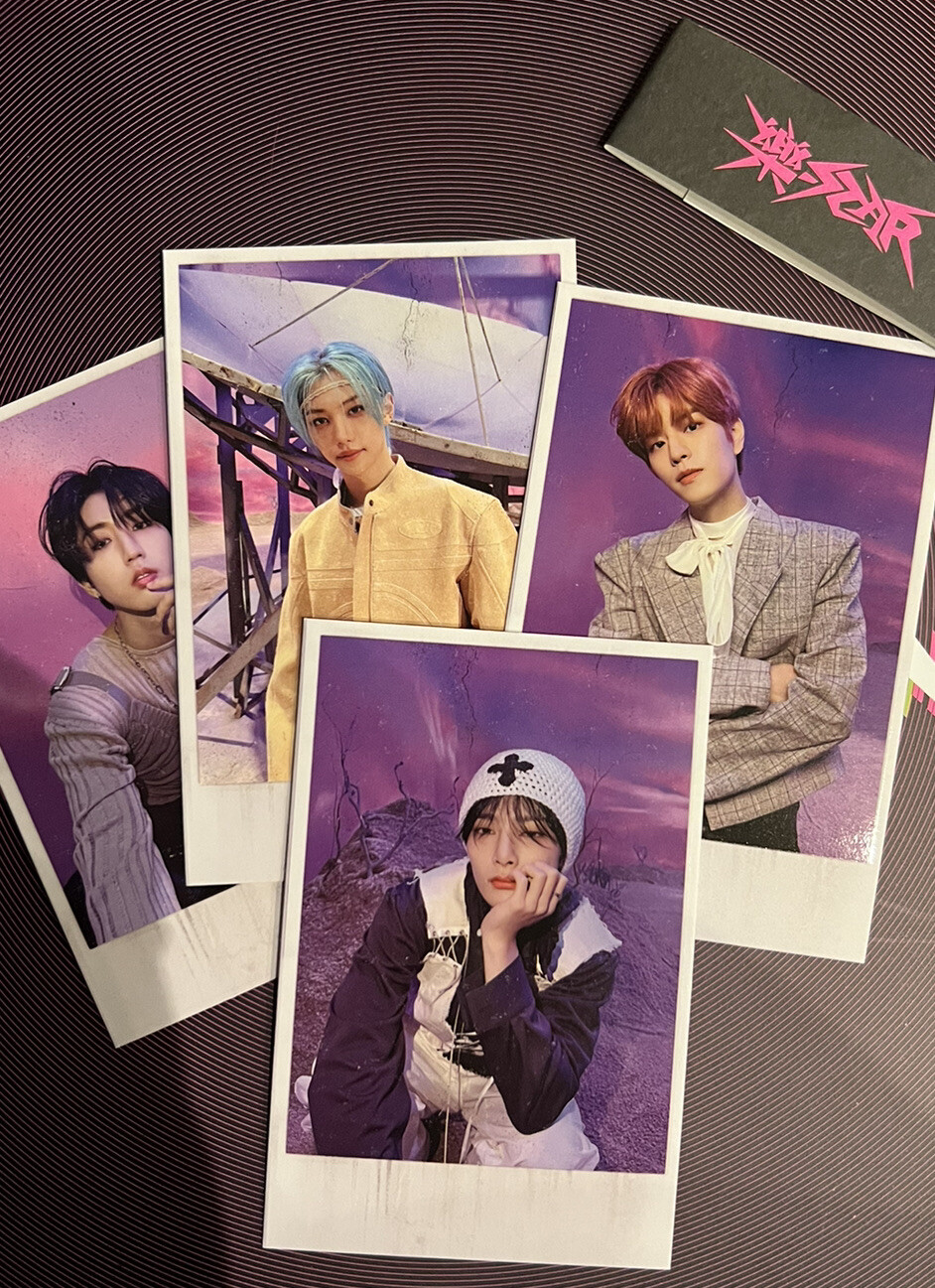 Stray Kids Rock Star Official 4 PC pack Han, Felix, Seungmin, I.N