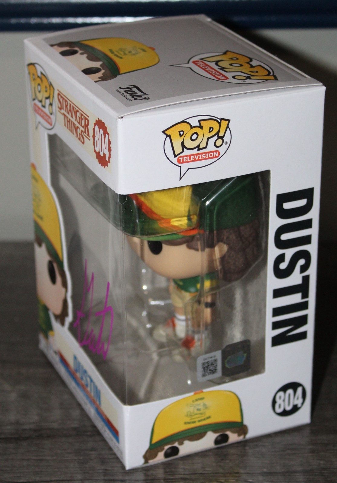 Gaten Matarazzo Signed Stranger Things Dustin Funko Pop #804 OCC COA