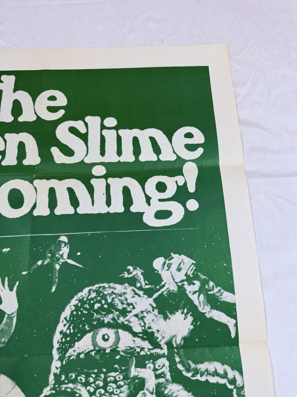 1968 The Green Slime Original Advance 25×38 Movie Poster Cult Horror Monsters