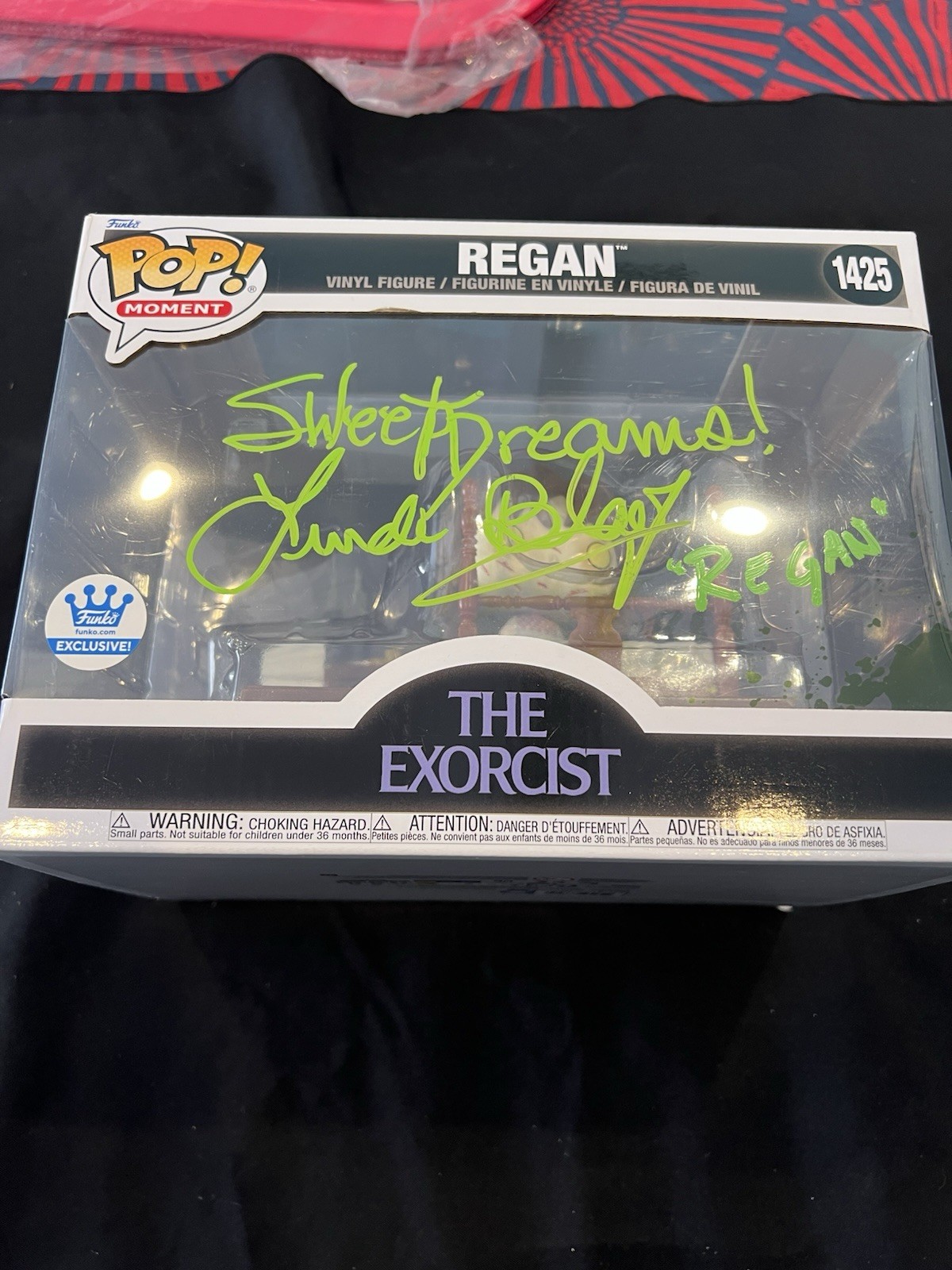 Linda Blair Signed The Exorcist Regan Funko POP! Limited Edition Moment JSA COA