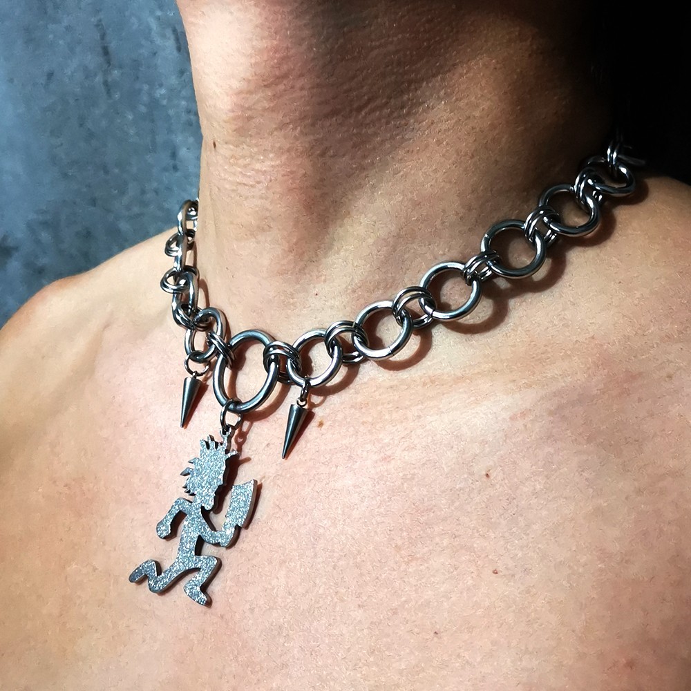 Hatchetman ICP cone necklace Ins style handmade hip-hop men’s & women’s